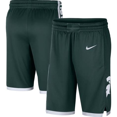 nike michigan state spartans replica basketball shorts green|Michigan State University Mens Shorts, Michigan State Spartans .